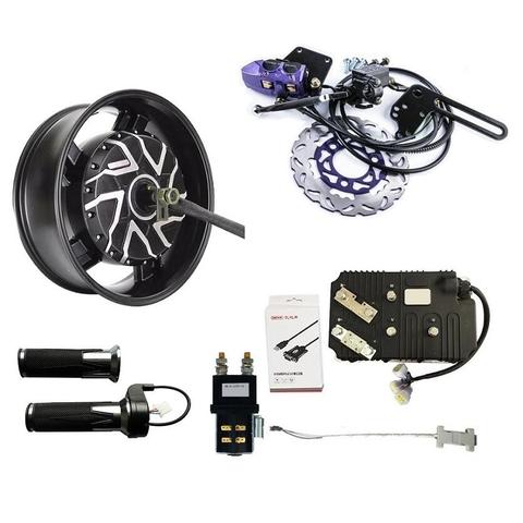 QS 260 5000W 72V Electric Car Hub Motor Conversion Kit, 10kw Car Hub ...