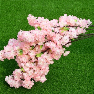 Ramas <span class=keywords><strong>de</strong></span> flores <span class=keywords><strong>de</strong></span> cerezo artificiales realistas hechas a mano <span class=keywords><strong>de</strong></span> <span class=keywords><strong>3</strong></span> tenedores para decoraciones Día <span class=keywords><strong>DE</strong></span> LA MADRE Volver a la escuela Año Nuevo chino - Product Image 1