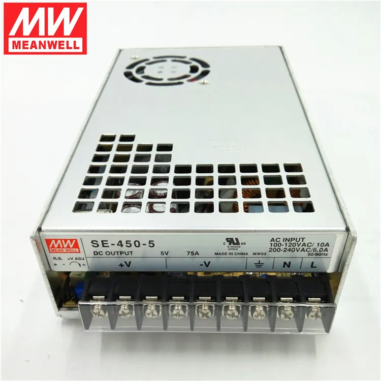 Meanwell 5 Volt SMPS 5 V 75A LED di Alimentazione 450 W SE-450-5