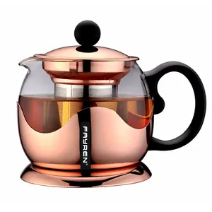 New Fashion and Top quality Borosilicate coffee french press and glass tea maker