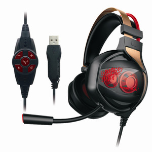<span class=keywords><strong>Auriculares</strong></span> estéreo con micrófono ajustable, por encima de la oreja, con led - Product Image 4