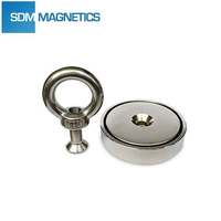 Kit d'aimant de pêche professionnel de qualité supérieure 200Kg 500Kg 1000Kg Force de traction Double Dide N52 N55 aimant de pêche en néodyme avec corde