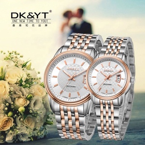 Montre de couple de luxe de haute qualité, mécanique, en acier inoxydable, avec cadran à aiguilles en cristal, résistante à <span class=keywords><strong>l</strong></span>'eau, <span class=keywords><strong>DK</strong></span>&YT - Product Image 6