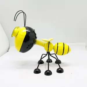 Hochwertige gelbe Insekten Solar Mini Hornet Lampe mit Garten beleuchtung Dekoration