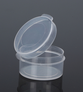 直径3cm、高さ1.5cmの丸い透明PP製硬質スナッププラスチックロックボックス - Product Image 3
