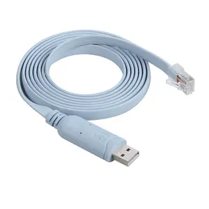 6Ft RS232 FTDI 芯片 USB 至 RJ45 usb 控制台电缆，适用于路由器 windows Mac