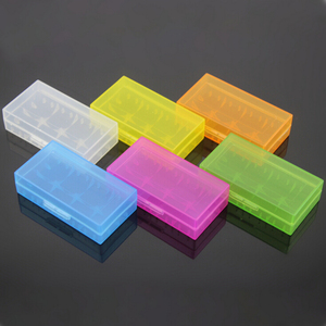 6 Colors Portable Hard Plastic Battery Case Holder Storage Case Box 18650 battery case for 18650 battery