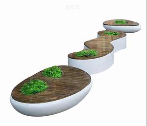 <span class=keywords><strong>Panca</strong></span> Lounge Rotonda <span class=keywords><strong>da</strong></span> <span class=keywords><strong>Esterno</strong></span> in Legno di Mango per Parco e Strada - Product Image 1