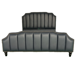 Testiera classica imbottita King Size imbottita in legno - Product Image 3