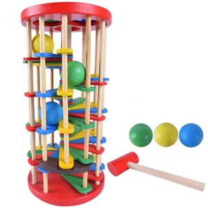 Ball and hammer beat toy to knock the ball off the scale with Mallet hammer beat toy - Product Image 3