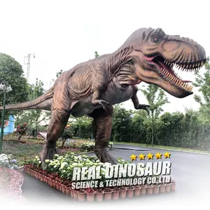 Life Size Outdoor Simulation Animatronic T.rex Model