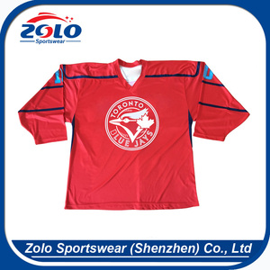 2017 New design best quality sublimation print funny hockey jerseys - Product Image 5