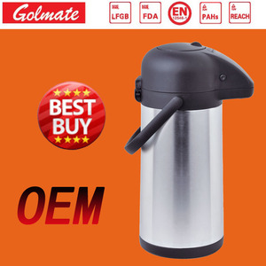 Nouveau <span class=keywords><strong>design</strong></span> Isoleerkan à double paroi en acier Inoxydable <span class=keywords><strong>thermos</strong></span> <span class=keywords><strong>isotherme</strong></span> vide pompage airpot café pot - Product Image 2