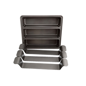 Molde para Hornear Lasaña de Acero al Carbono de Alta Calidad, 3 <span class=keywords><strong>Divisiones</strong></span>, Antiadherente, Molde para Pastel de Carne <span class=keywords><strong>con</strong></span> Inserto, Gran Oferta 2019 - Product Image 2