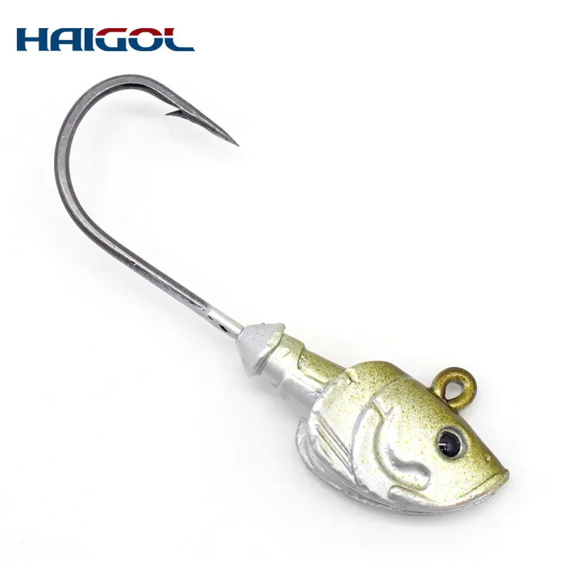Customized Jig Head Texas Hooks of Crazy Minnow Shad Fishing Lure with Premium Painting Jig Head Hook Soft Lure Soft Bait JIG