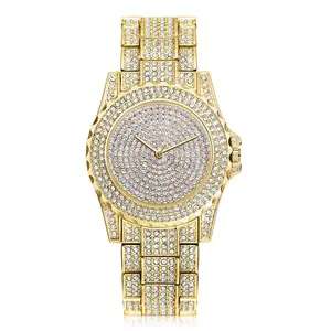 Kadın taklidi saatler Lady elmas lüks marka bilezik kol bayanlar kristal kuvars saatler