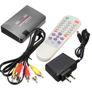 Receptor de Señal de Video <span class=keywords><strong>RCA</strong></span> de TV Coaxial a RF, Modulador de TV Analógico con <span class=keywords><strong>Antena</strong></span> Tipo F y Control Remoto, Convertidor de Audio de Plástico - Product Image 1
