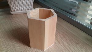 Organizzatore <span class=keywords><strong>da</strong></span> Ufficio Multifunzionale in Legno Naturale, <span class=keywords><strong>Portapenne</strong></span> Quadrato/Rotondo/Esagonale, <span class=keywords><strong>Design</strong></span> Elegante e Moderno per <span class=keywords><strong>Scrivania</strong></span> - Product Image 3