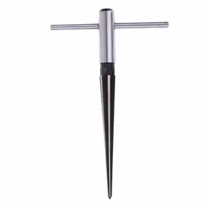 3-13mm 6 Fluted Bridge Pin Hole Reamer Tapered Woodworker Cutting Tool Pin Hole Handheld Reamer T Handle Tapered Chamfer Reaming