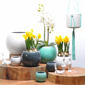 Tamaño personalizado multiplicar color de porcelana de mesa flor <span class=keywords><strong>cactus</strong></span> suculentas interior olla de cerámica moderno plantador - Product Image 1
