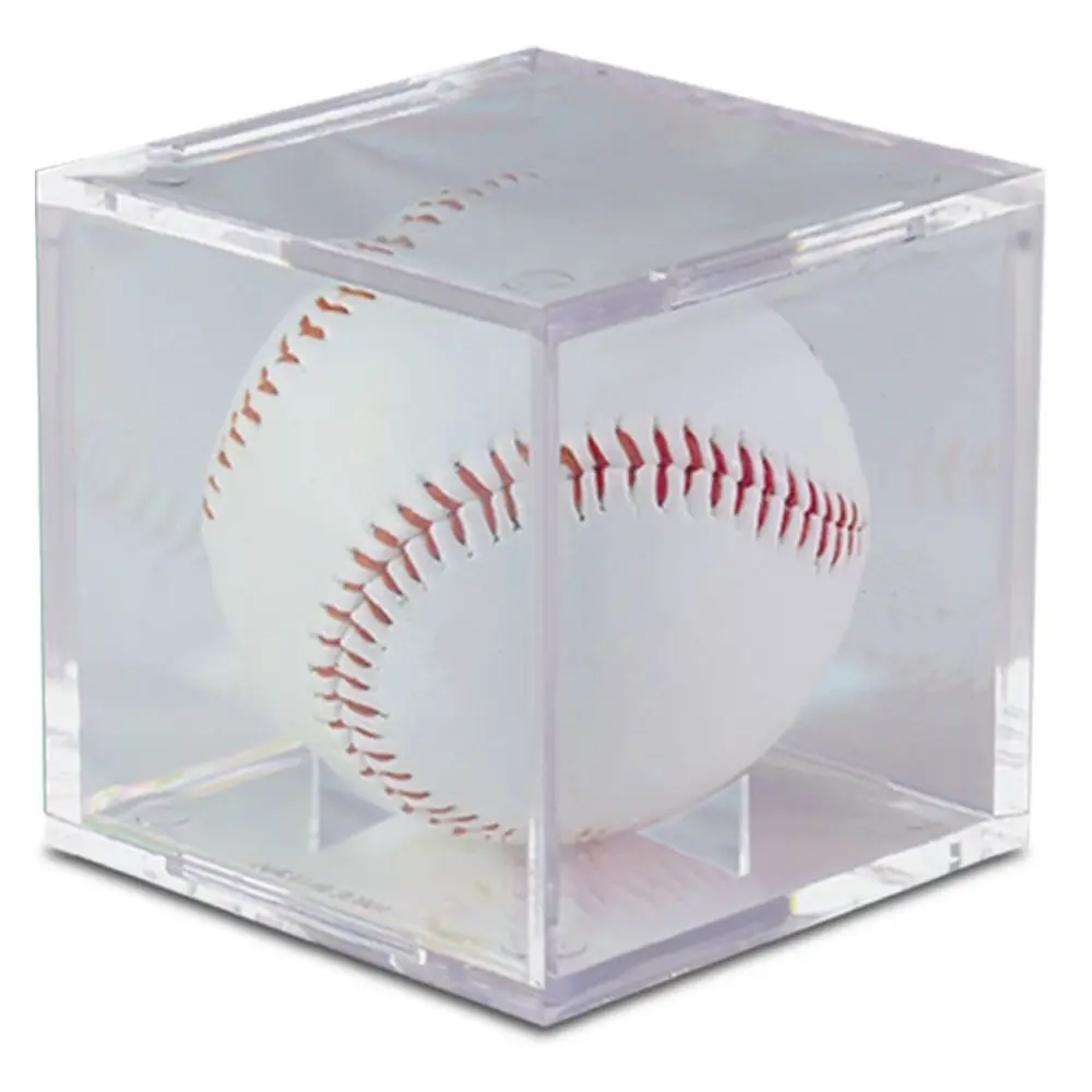 Новый прозрачный акриловый чехол-витрина для бейсбола с защитой от УФ-излучения