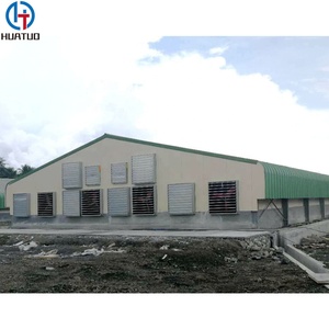 Edificio prefabricado de la construcción de la <span class=keywords><strong>casa</strong></span> de la vertiente avícola de cerdo del metal de China para los animales - Product Image 2