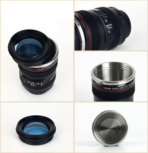 Yaratıcı kamera Lens yalıtımlı kahve Jumbo kupa bardak seyahat sıcak logo ile özel paslanmaz çelik süblimasyon noel lüks - Product Image 3