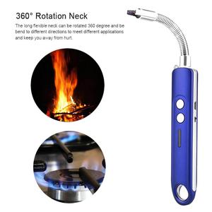 Phong Cách Sang Trọng Điện Nhẹ Hơn Windproof Flameless Nhà Bếp Nến Nhẹ Hơn Với Thiết Kế Vòng Cung - Product Image 3