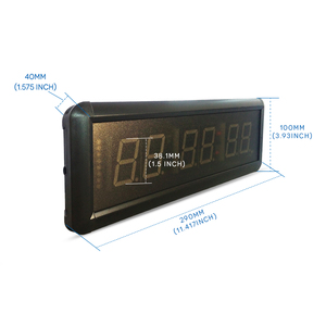 Temporizador de intervalo de 1,5 "Gimnasio Fitness Entrenamiento Cuenta regresiva Reloj de pared Cuenta regresiva de 7 dígitos Temporizador de ejercicio síncrono - Product Image 3