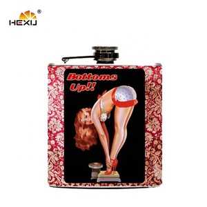 Ensemble cadeau de flacon à liqueur de poche en acier inoxydable 18/8 de 8 oz, entonnoir, whisky, flacon à liqueur, anti-fuite, résistant à la rouille, portable, de haute qualité - Product Image 2