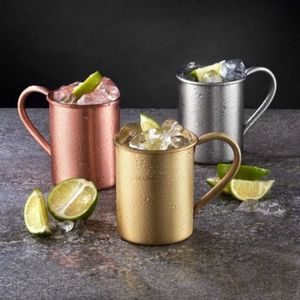 Ensemble cadeau de tasse à Moscow Mule en cuivre martelé, laiton et acier inoxydable pour France Ocean 5 Port Ellen <span class=keywords><strong>Islay</strong></span> Powers President - Product Image 5