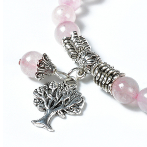 F125 Regali di San Valentino per Donne, Braccialetto in <span class=keywords><strong>Quarzo</strong></span> <span class=keywords><strong>Rosa</strong></span> Naturale - Product Image 4