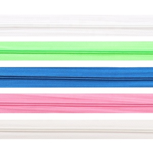 Fermeture À Glissière en Nylon Longue Chaîne Sac À Bagages Sac de Papeterie Décorative En Plastique Fermeture À Glissière - Product Image 1