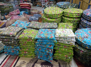 Ottoman Patchwork Pouf <b>Covers</b> Boho Pouf Meditation <b>Seat</b> Handmade Soft Furnishings Bohemian Seating Pouf Handmade Home Decor Art - Product Image 2