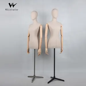 2019 prezzo di fabbrica pinable a metà del corpo forma torso femminile su misura del busto del vestito forma fantasma mannequin per la vendita