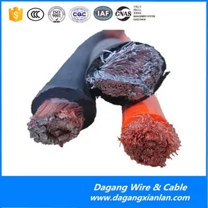 La envoltura de goma flexible cable eléctrico de soldadura 50mm2 cable 25mm2 35mm2 70mm2 95mm2 120mm2