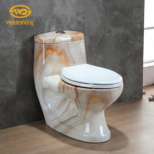 Juego de Inodoro de Una Pieza con Doble Descarga de Cerámica de Color Blanco Ajustable y Lavabo con Pedestal - Product Image 2