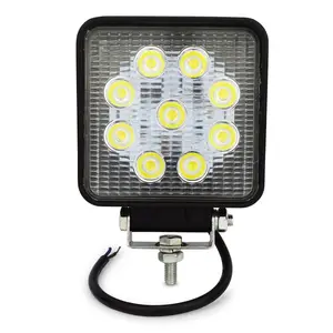 Luz led super brilhante offroad, promoção de luz de trabalho 27w led luz de trabalho para fora da estrada, caminhão, barco, peças de automóveis