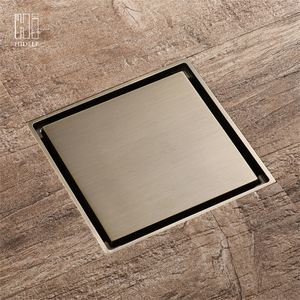 HIDEEP Bath Room Fittings 4 Inch Antique Brass Shower <strong>Linear</strong> Floor <strong>Drain</strong> - Product Image 1
