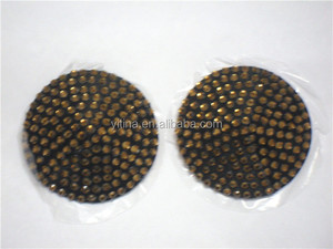Shiny <strong>Small</strong> Gold Diamond Round-shaped Sexy <strong>Beauty</strong> <strong>Girls</strong> Nipple Cover - Product Image 2