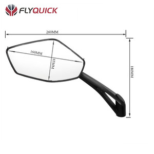 SF-039 FLYQUICK Wenzhou di Alta Qualità Universale Del Motorino del Motociclo Modificato Retrovisore Personalizzato Nero Del Motociclo Specchio - Product Image 2