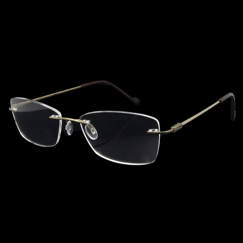 Monturas Lentes De Titanio Flexibles Montura De Gafas Sin Montura