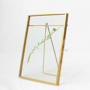 Moldura de vidro flutuante para fotos, moldura de vidro simples 4x6 polegadas para mesa de casamento - Product Image 2
