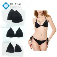 Huapai Good Quality Molded Removable Triangle Bra Cup for Swimwear and Dresses