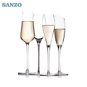 220 ml Sanzo handmade cristal sin plomo copas de champán flautas - Product Image 1