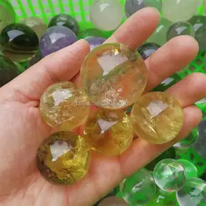 Personnalisé Petite Sphère De Cristal Pierre Polie Naturelle Rose Clair Citrine Améthyste Quartz Fumé Boule De Cristal Sphère À Vendre