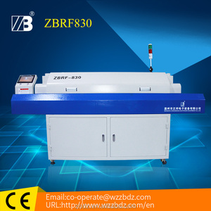ZB830RF Điều Chỉnh Tốc Độ Gió Nóng Reflow Oven/SMT Reflow Oven Machine/PCB Reflow Hàn + 8 Khu Sưởi Ấm (Lên 4 Xuống 4) - Product Image 2