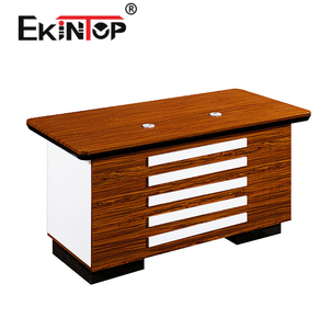 Ekintop <span class=keywords><strong>commerciale</strong></span> mdf segretario personale di ufficio scrivania del computer da tavolo di design foto - Product Image 2