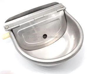 Cattle Drinker Bowl With Drain Hole Water Automatic Float Dog Sheep Pig Farm Animal Stainless Steel Drinking Fountain trough cow