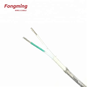 다핵 온도 철사 방패 보상 케이블 열전대 철사 K 유형 실리콘/PVC/FEP/섬유유리 감지기 케이블